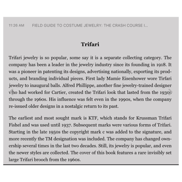 1955-69 Signed Crown TRIFARI Canadian Maple Leaf Pin-Rare! - Picture 5 of 8